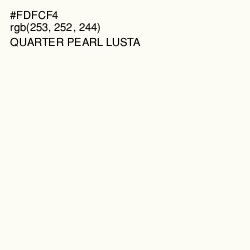 #FDFCF4 - Quarter Pearl Lusta Color Image